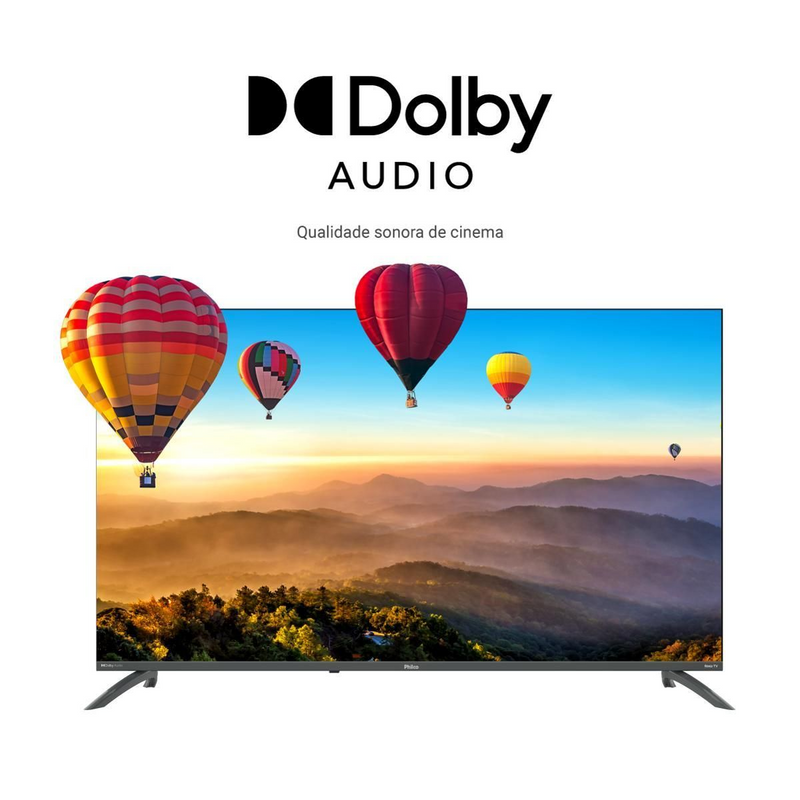 Smart TV 49" Philco Led 4K Roku TV Borda Infinita P49ERA